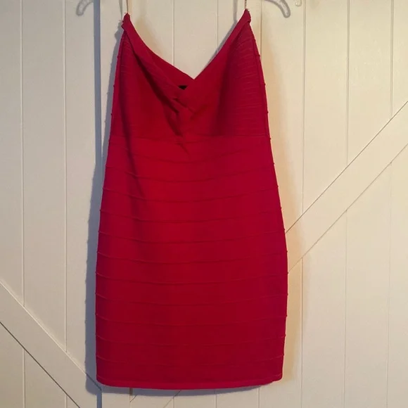Wet Seal | Dresses | Pink Strapless Body Con Dress | Poshmark
